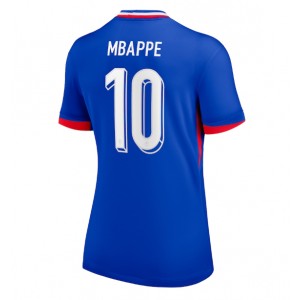 Fotbalové Dres Francie Kylian Mbappe #10 Dámské Domácí Oblečení ME 2024 Krátký Rukáv